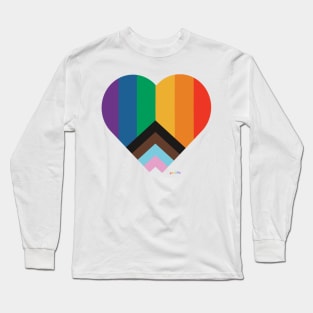 Pride Heart Flag Long Sleeve T-Shirt